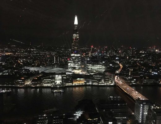 Najlepsze punkty widokowe w Londynie - Sky garden nocą