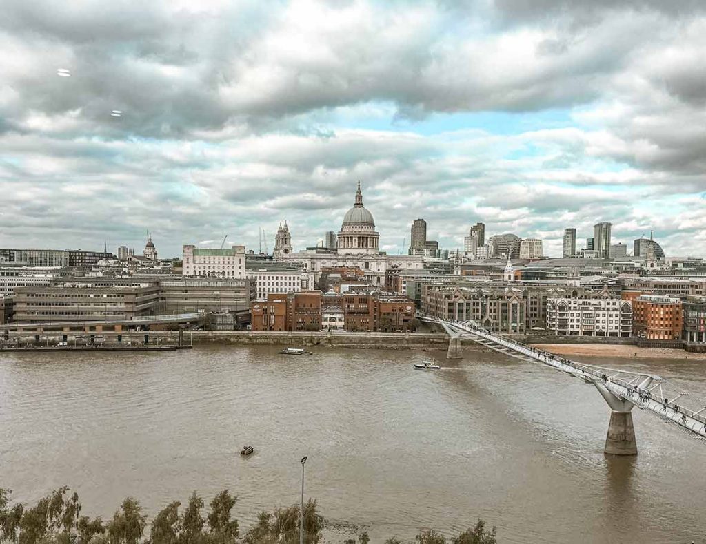 Najlepsze punkty widokowe w Londynie - Widok z ostatniego piętra galerii Tate Modern